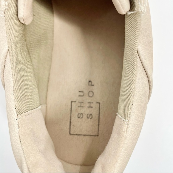 ShuShop Shoes Sarabeth Platform Sneakers Neutral Tan Low Lace Up Size 9 - Picture 8 of 12